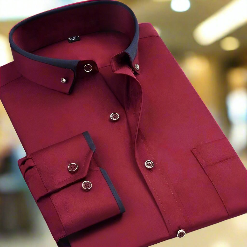 Myles | Classic Cotton Long Sleeve Shirt