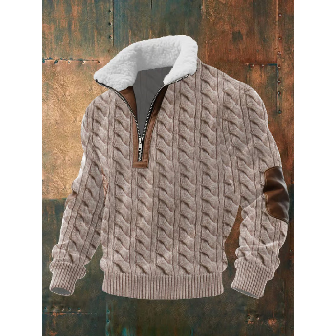 Anton | HIGH NECK FLEECE SWEATER