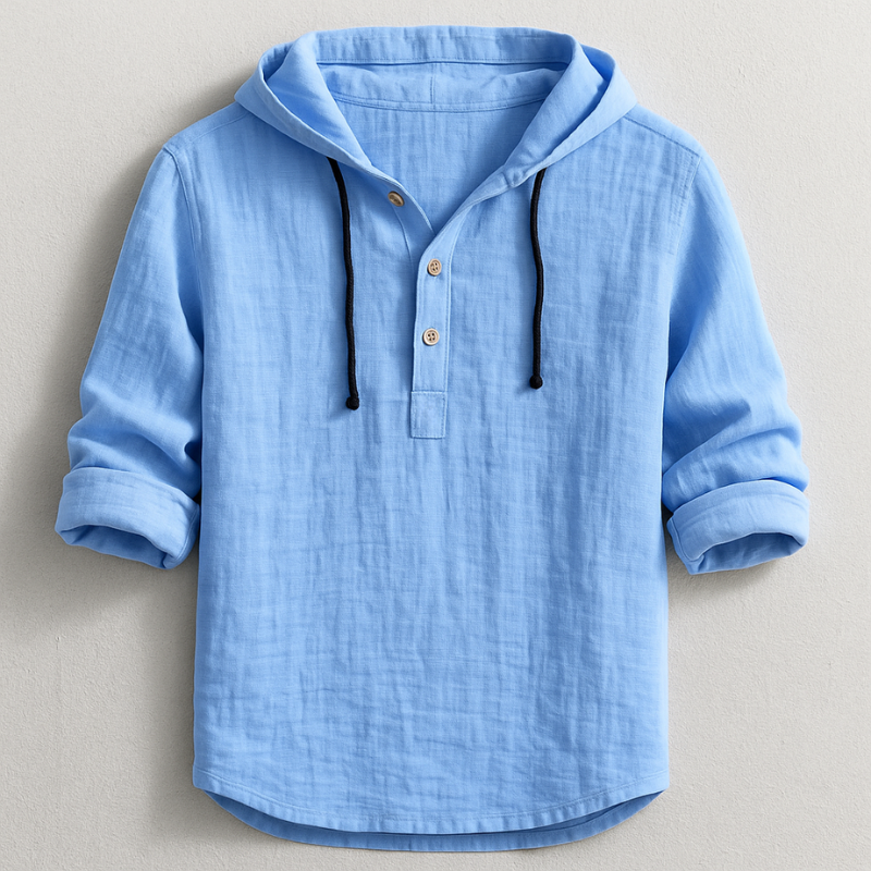 Harrison | Elegant Long Sleeve Hoodie Shirt
