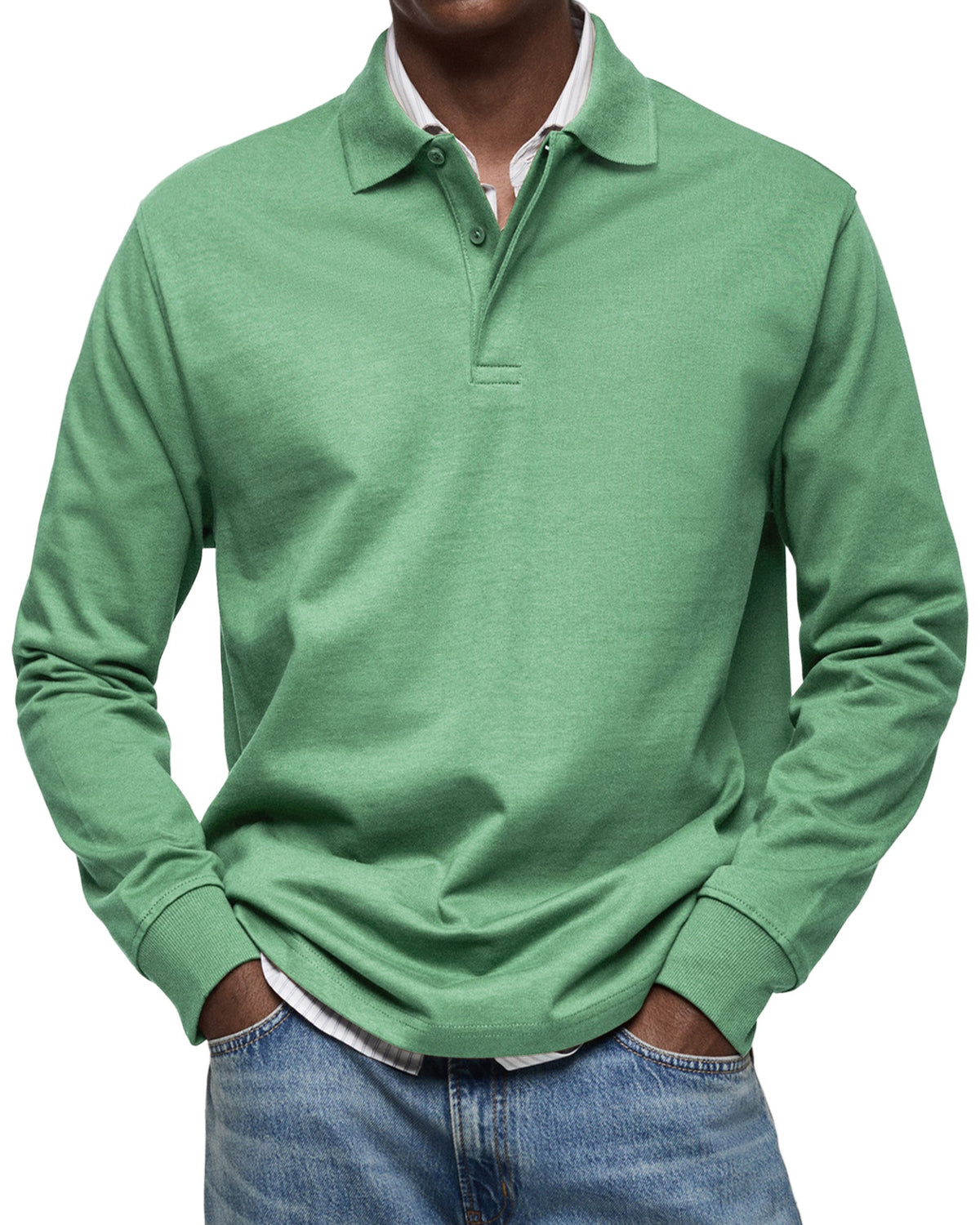 Bronson | LUXE LONG-SLEEVED POLO SHIRT