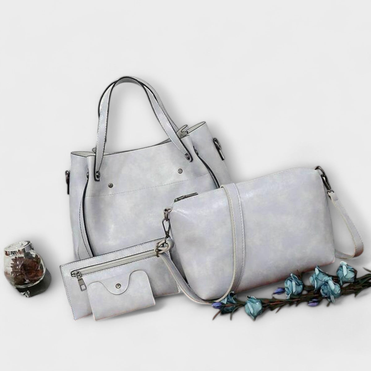 Olivia | 4-Piece Vintage Bag Set