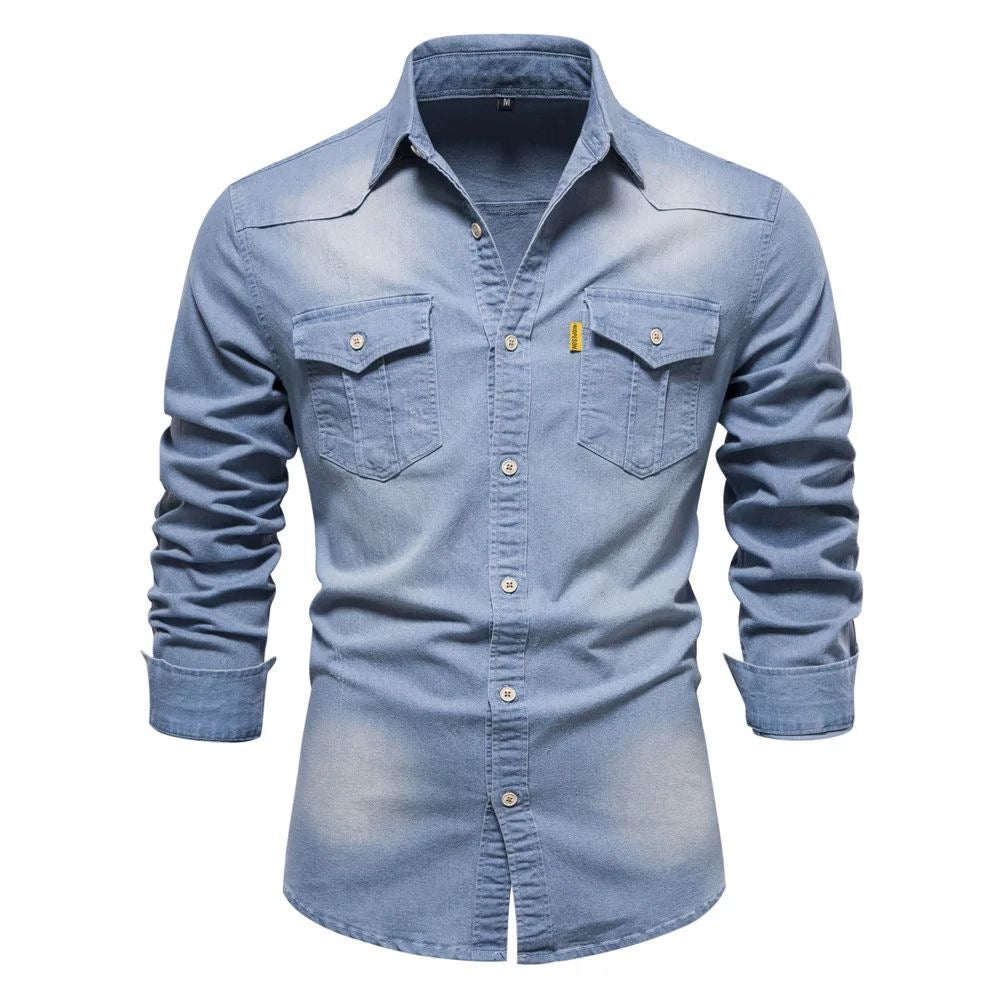 Lance | High-Quality Cotton Denim Shirt