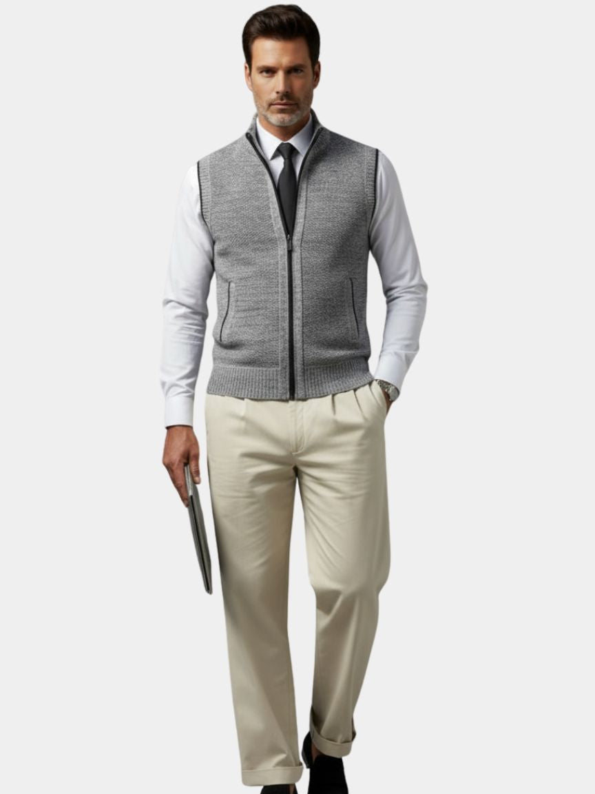 Winston | Elegant Gilet with Full Zip
