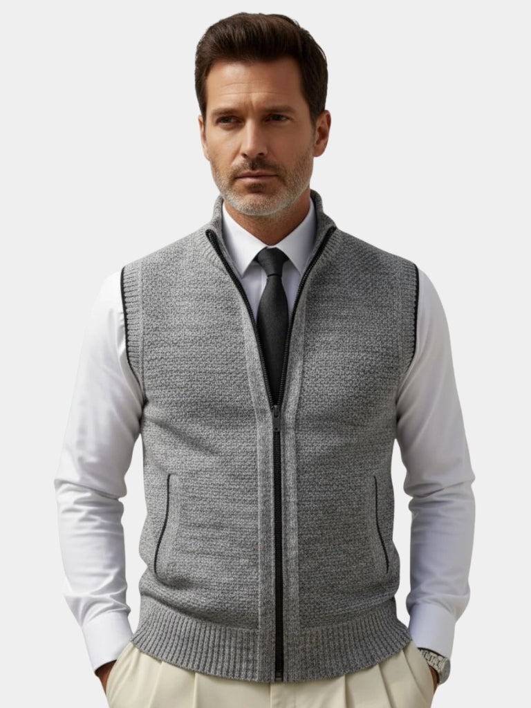 Winston | Elegant Gilet with Full Zip