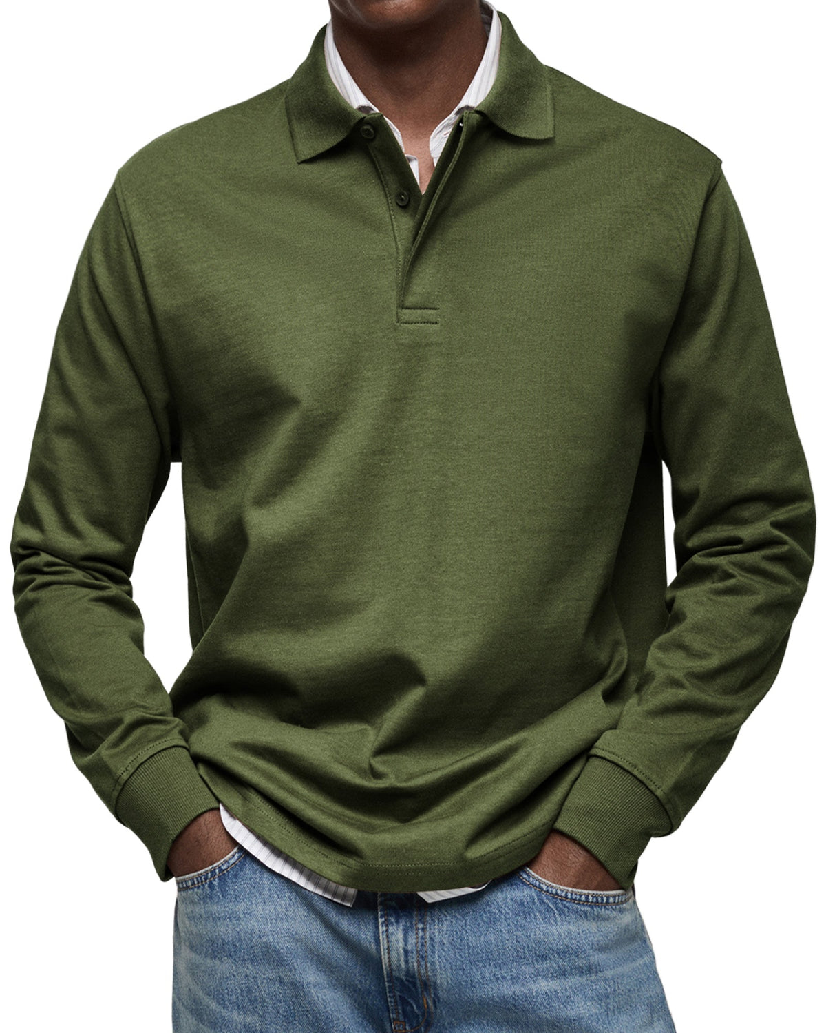 Bronson | LUXE LONG-SLEEVED POLO SHIRT