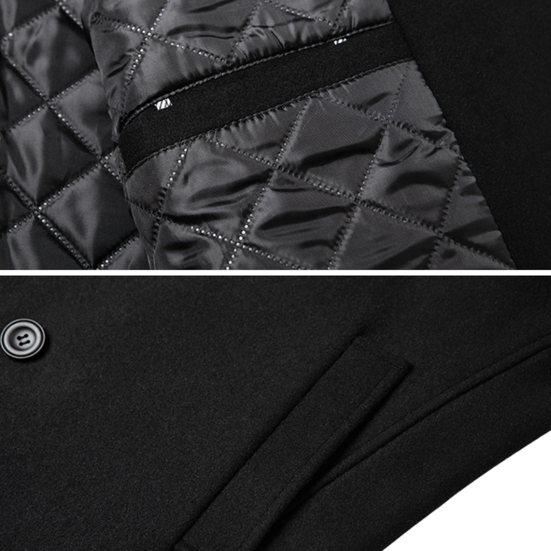 Benjamin | Elegant Double-Breasted Coat in Premium Wool