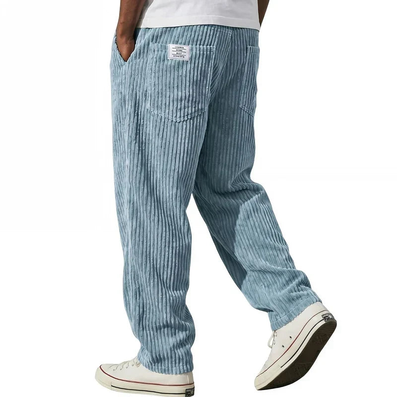 Darevo | Corduroy Pants with Elastic Waistband