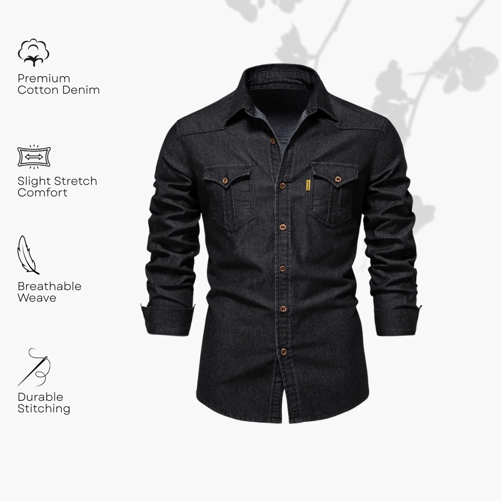 Lance | High-Quality Cotton Denim Shirt