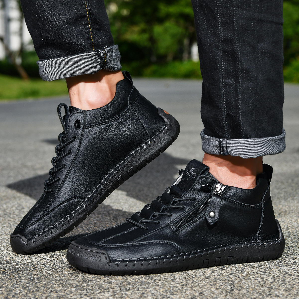 Barrett | Nubuck Shoes with Zipper for Men