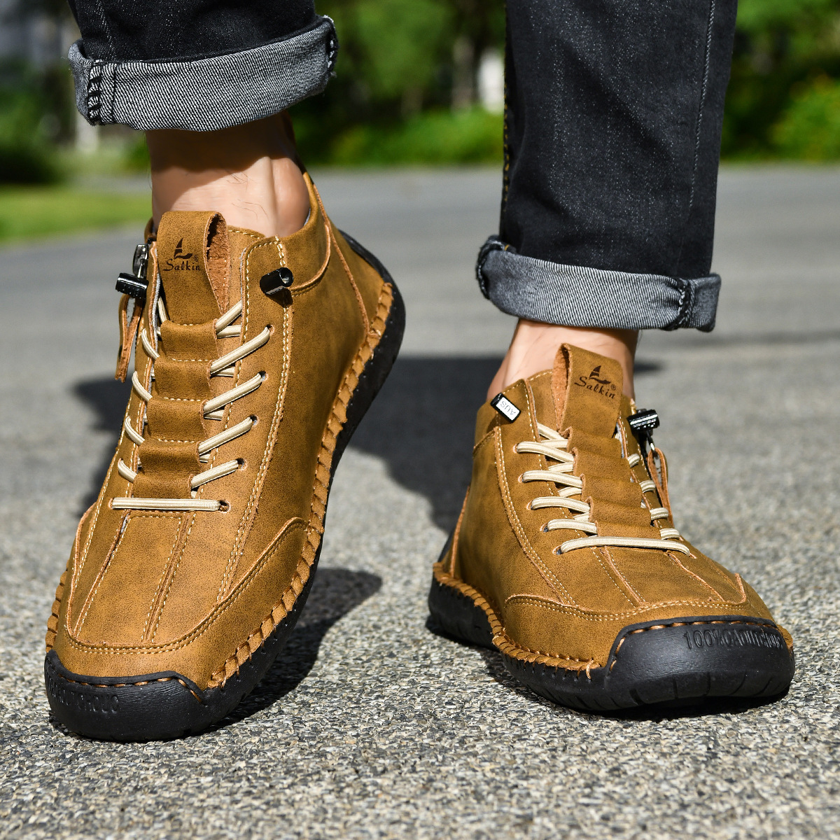 Barrett | Nubuck Shoes with Zipper for Men