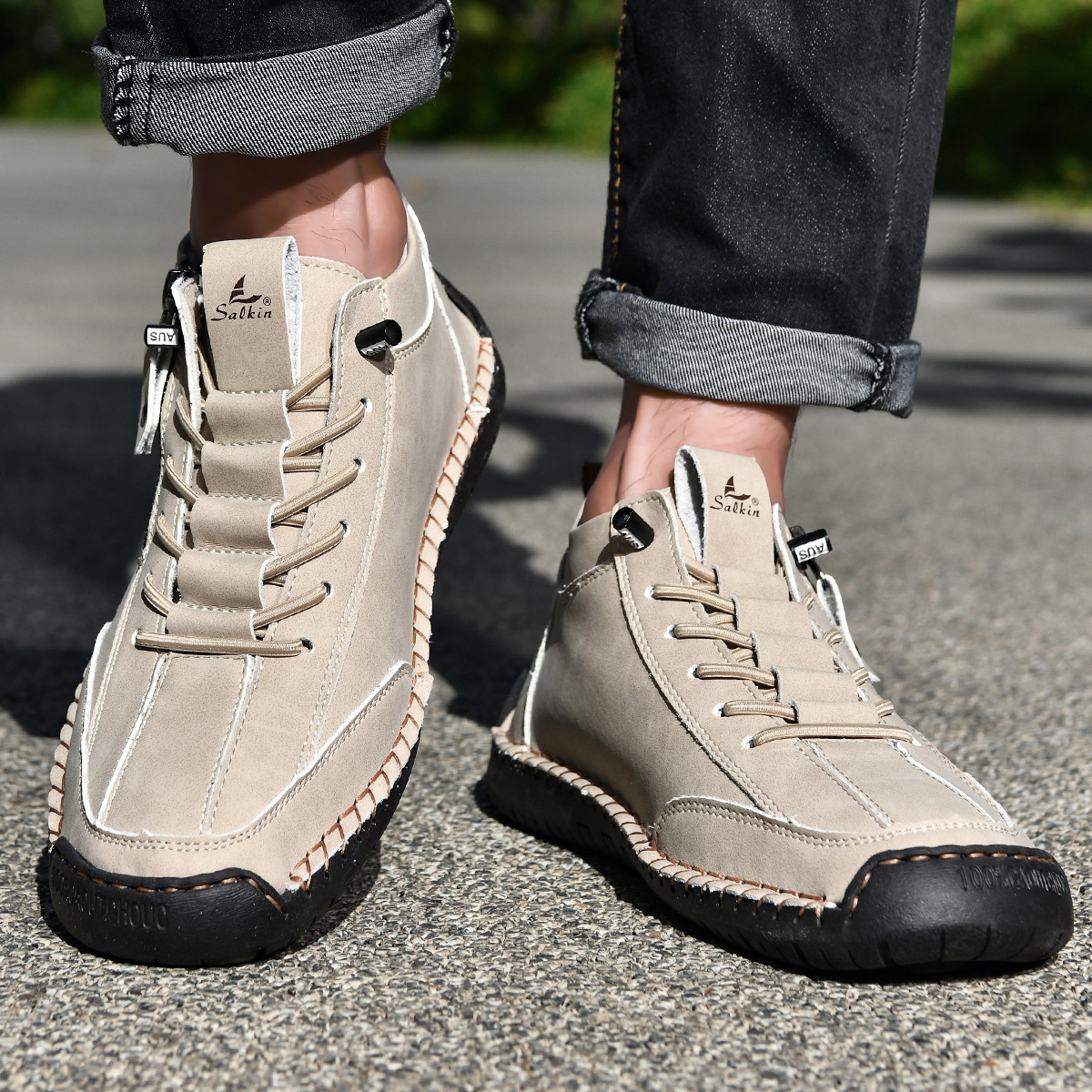 Barrett | Nubuck Shoes with Zipper for Men