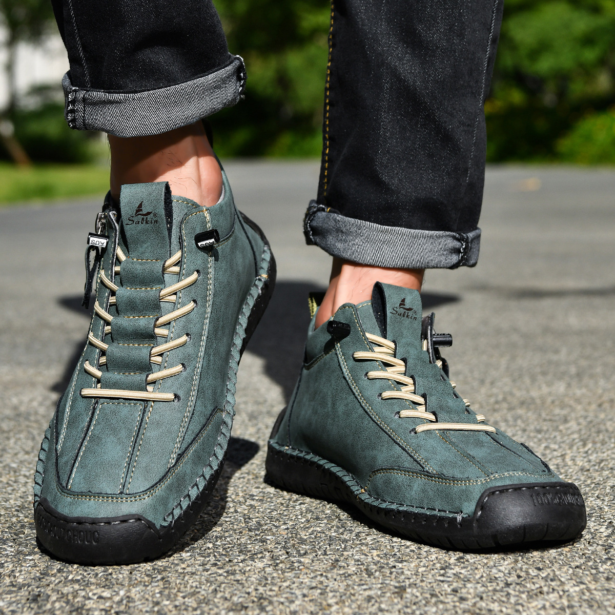 Barrett | Nubuck Shoes with Zipper for Men
