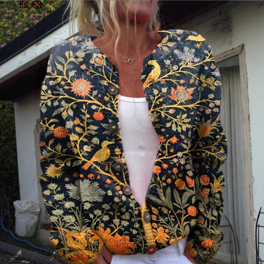 Chloe | Vintage Floral Cardigan Sweater