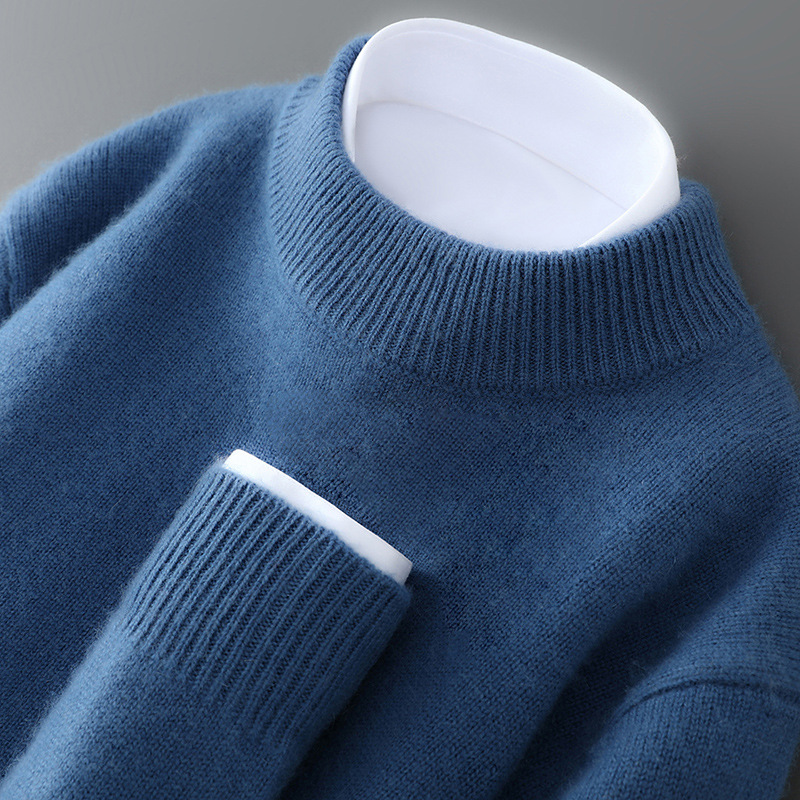 Chester | Elegant Cashmere Sweater (Ocean Blue)