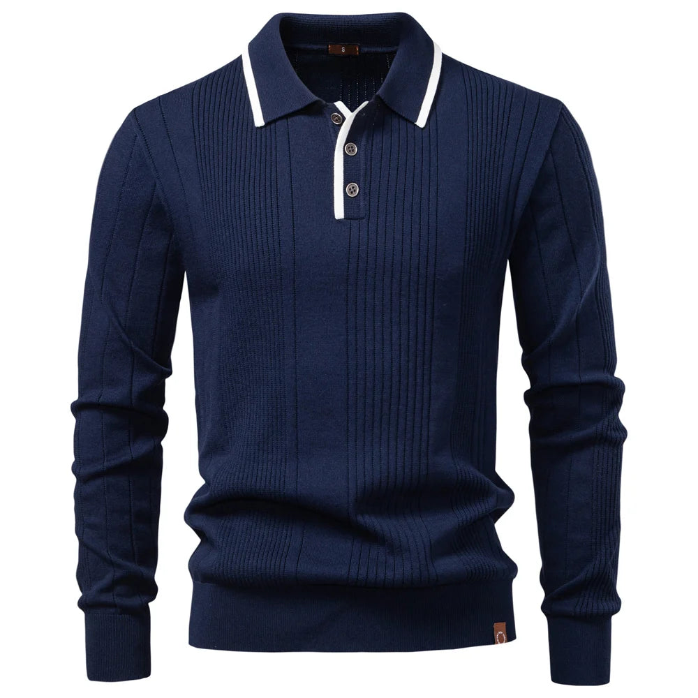 Curtis | Long-Sleeve Winter Polo Shirt