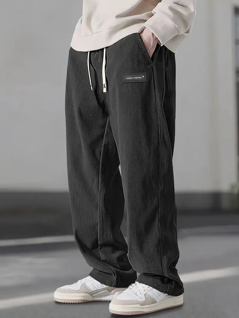 Baylor | Casual Loose-Fitting Cord Pants