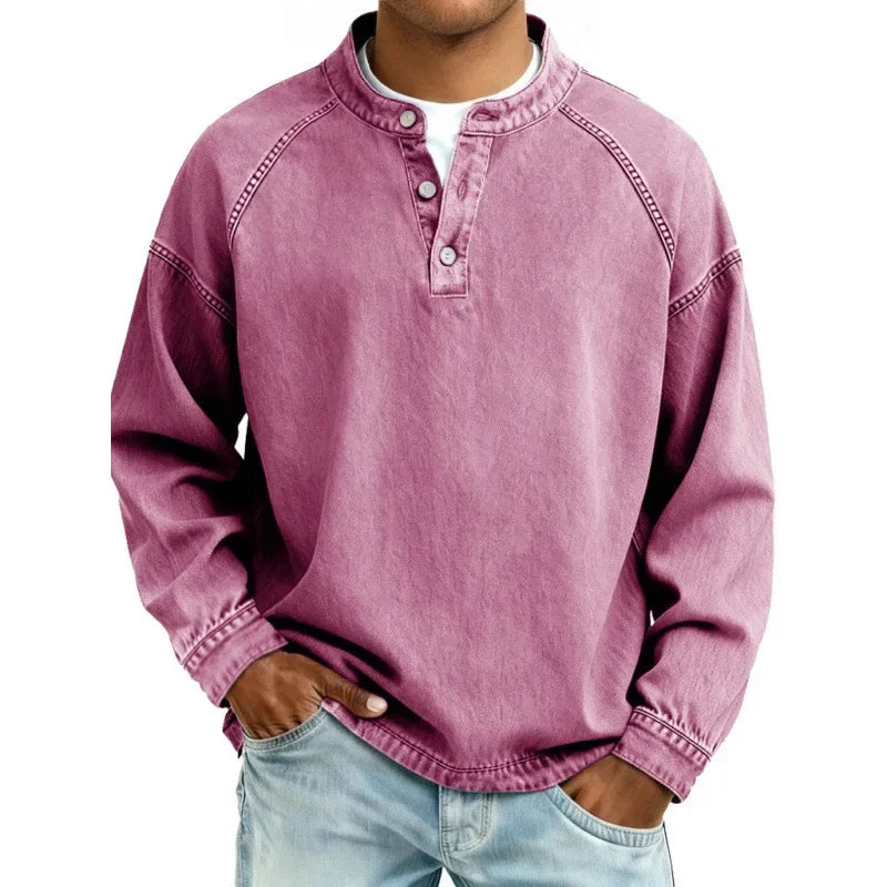 Darevo | Vintage Henley Shirt