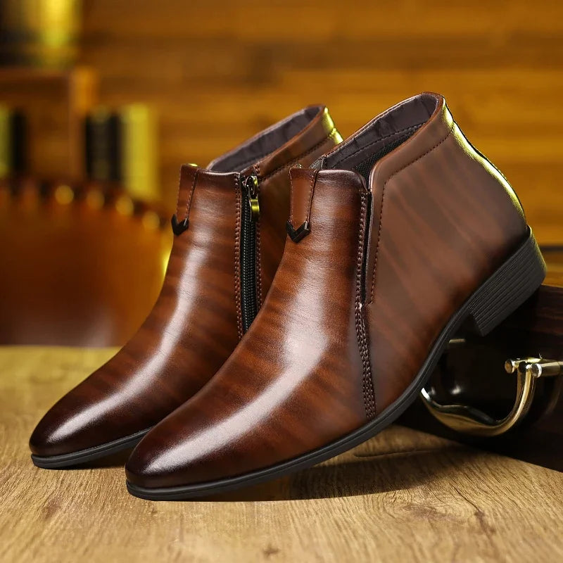 Pierre | Men's Boots with Zipper
