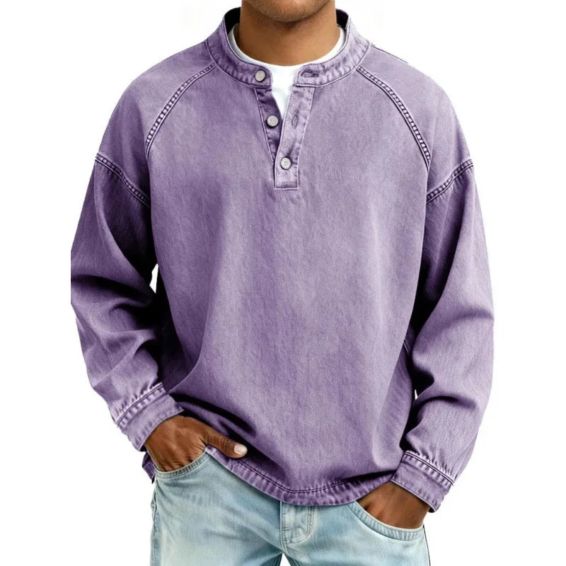 Darevo | Vintage Henley Shirt