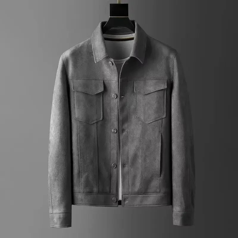 Darevo | Faux Suede Jacket with Front Pockets