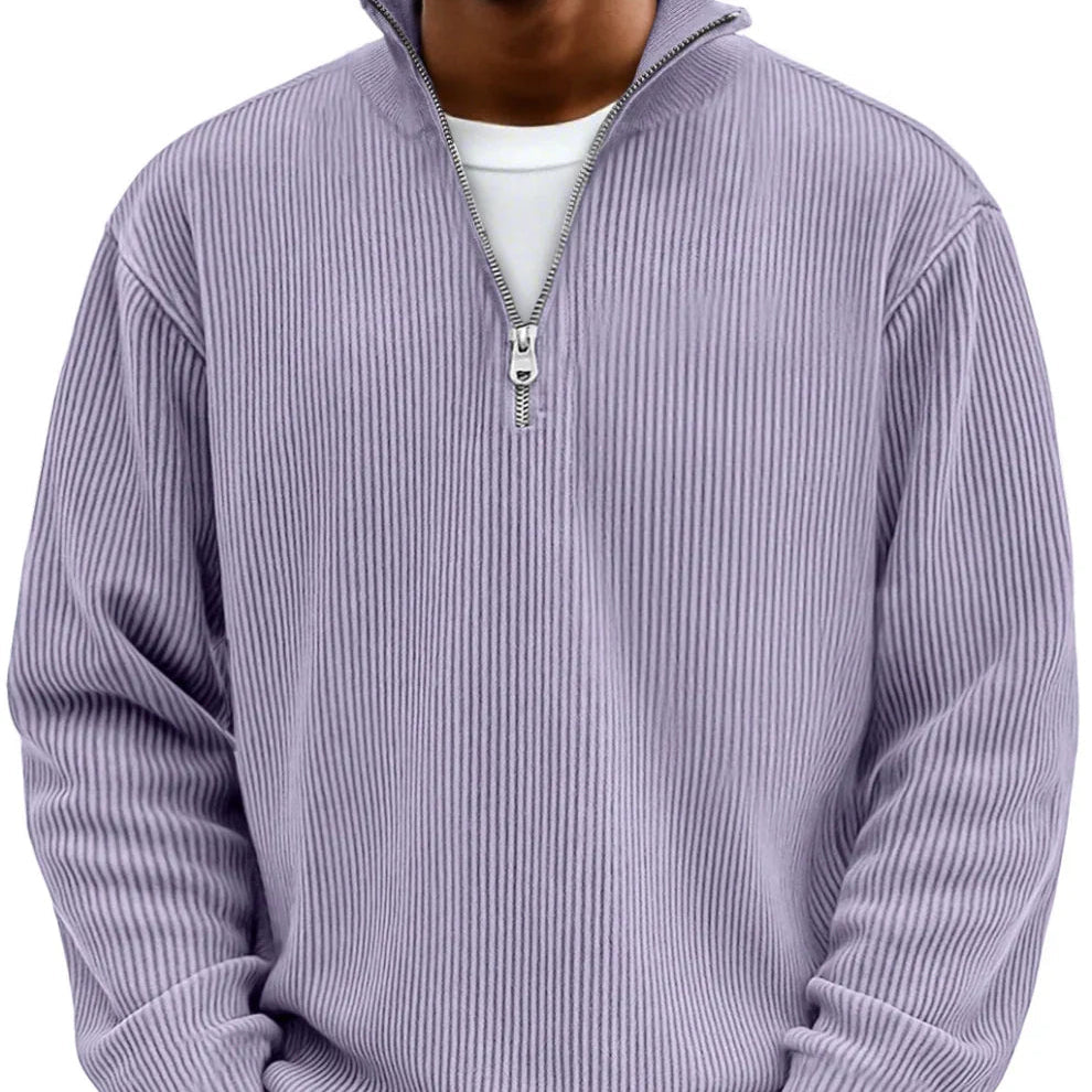 Darevo | Long Sleeve Half-Zip Sweater