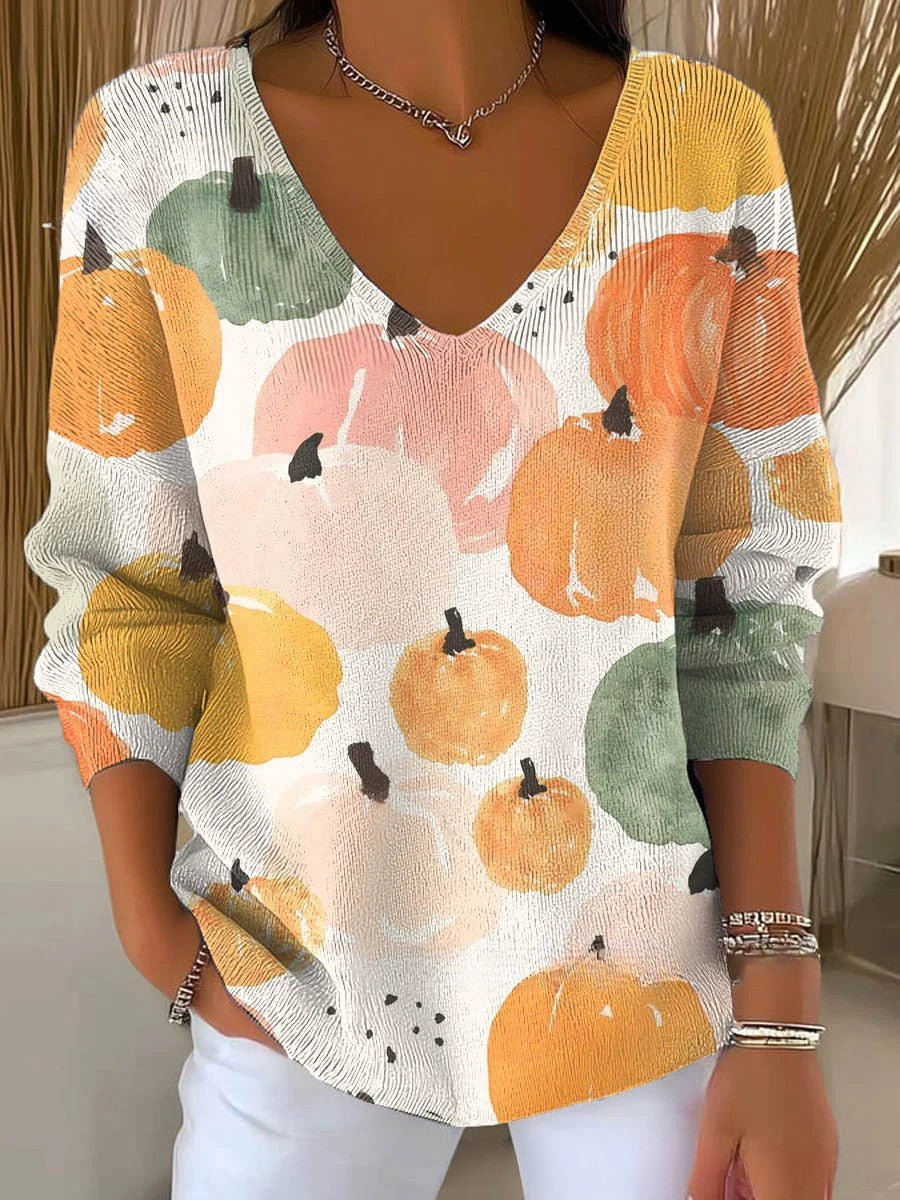 Daisy | Colorful Sweater with V-Neck