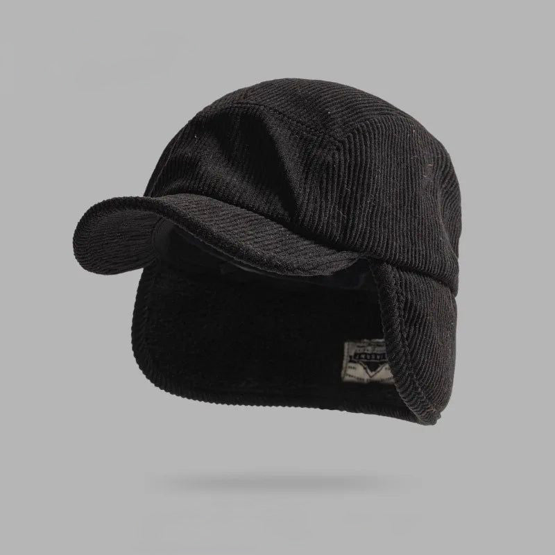 Bowen | Ribbed Cap with Ear Flaps
