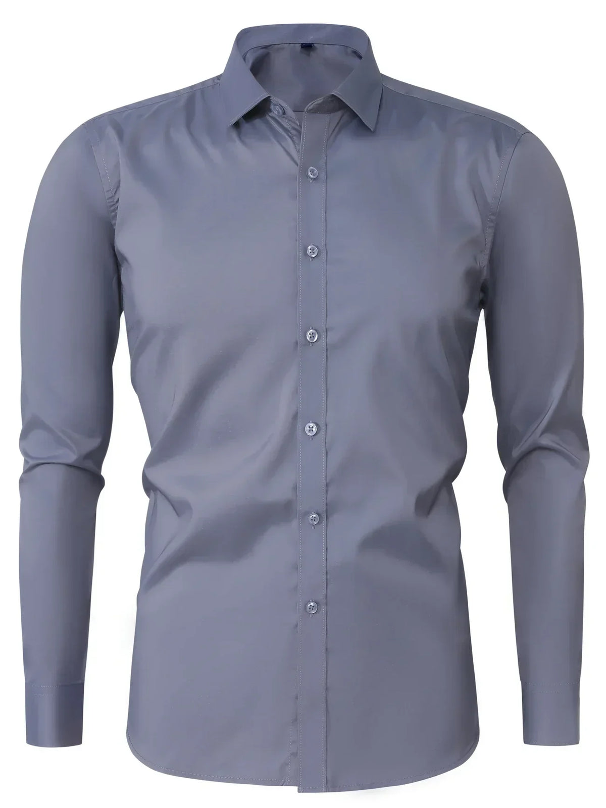 Hunter | Elegant Long Sleeve Button-Up Shirt