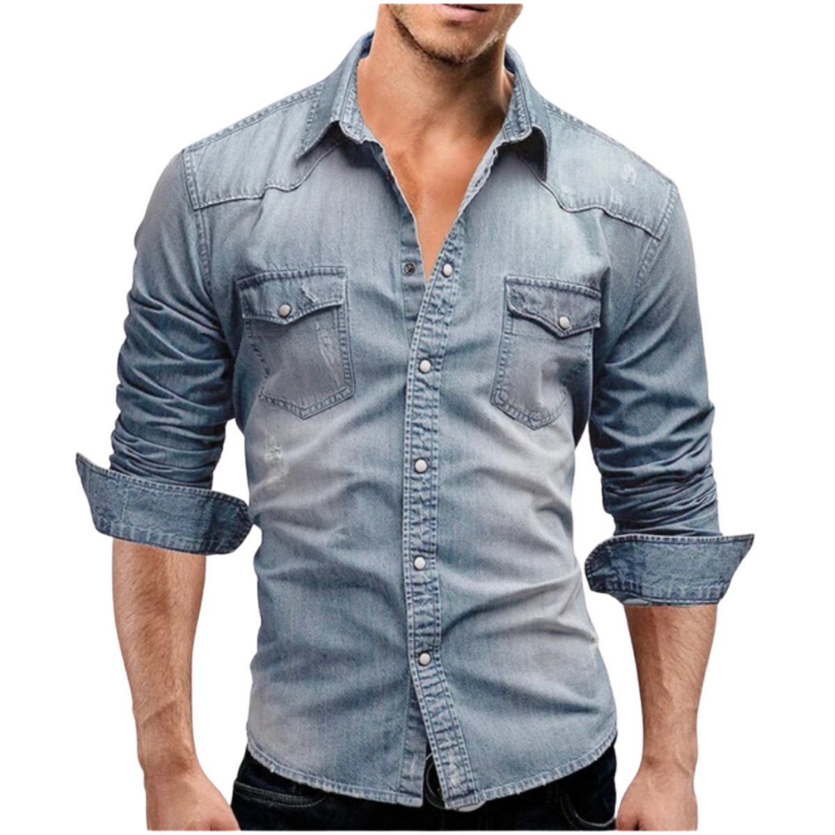 Sean | Modern Style Denim Shirt