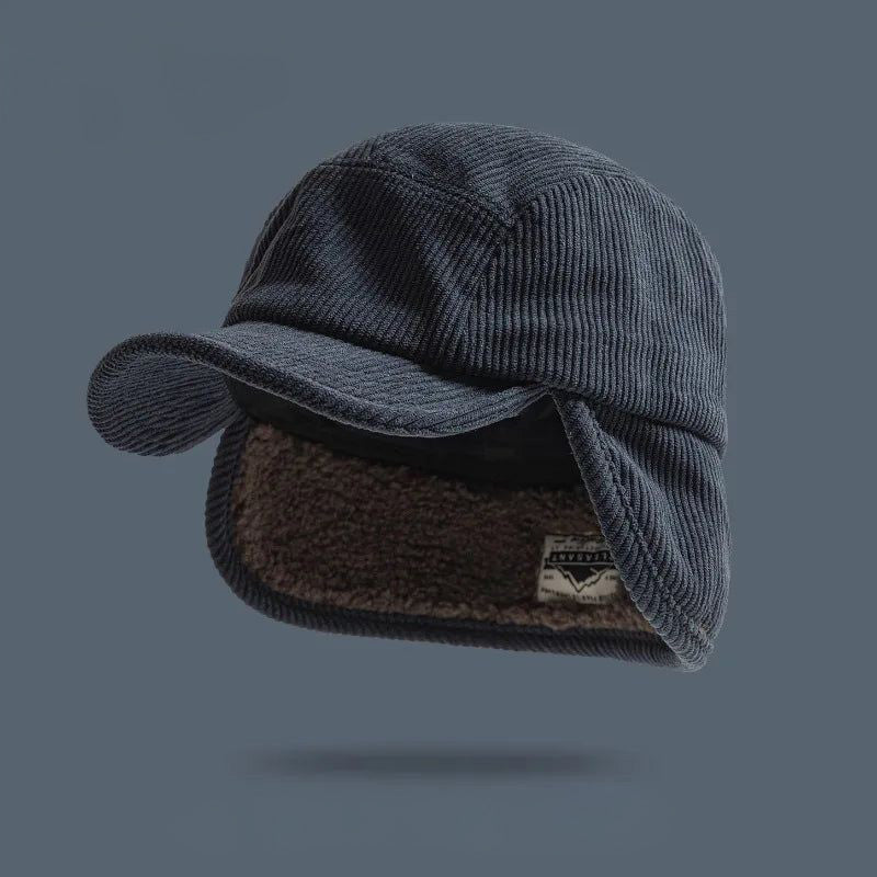 Bowen | Ribbed Cap with Ear Flaps
