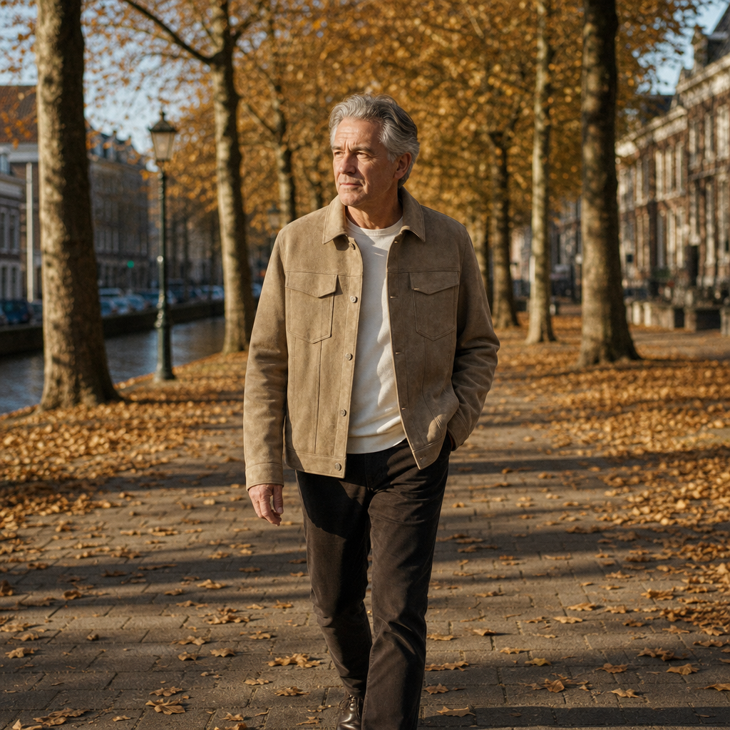 Darevo | Faux Suede Jacket with Front Pockets