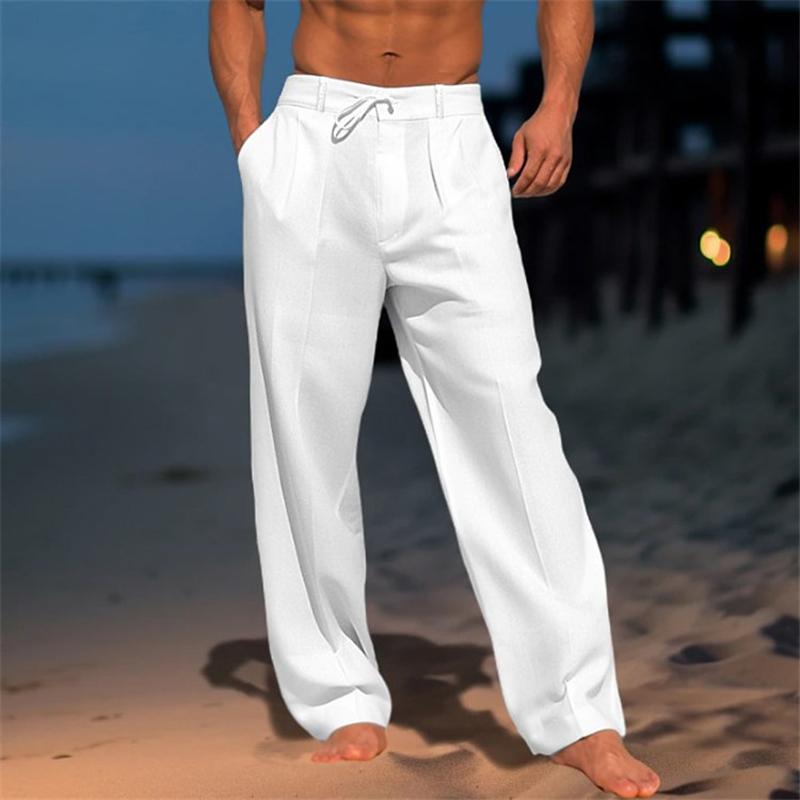 Aiden | Plain Linen Trouser