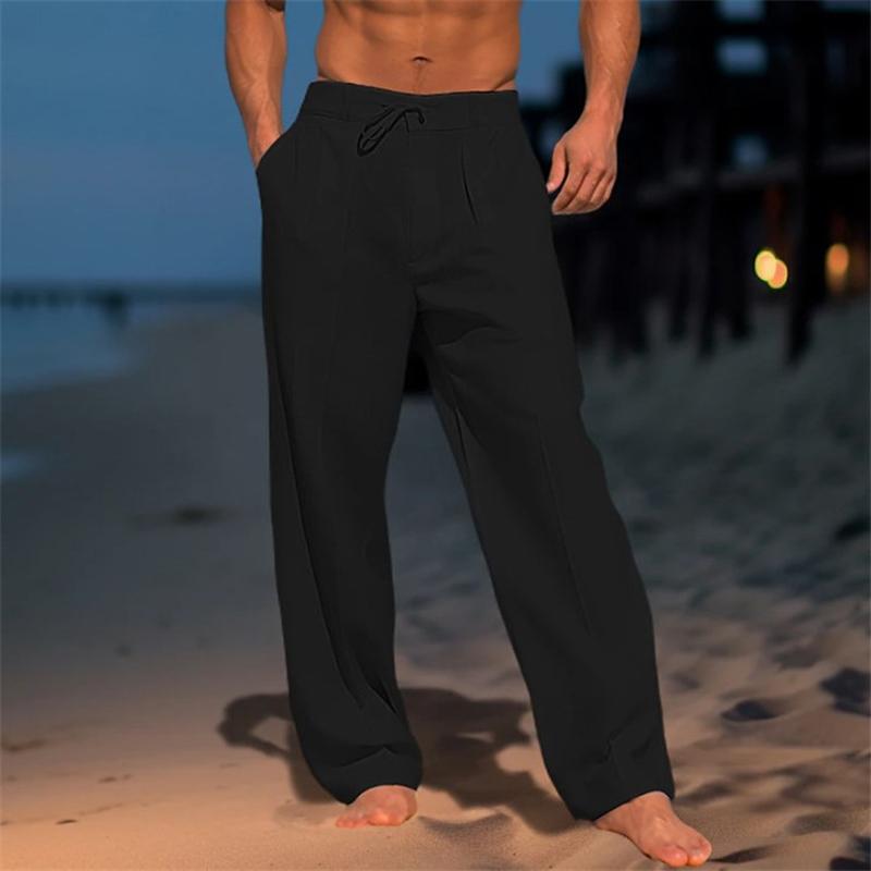 Aiden | Plain Linen Trouser