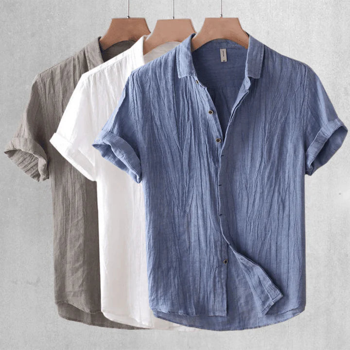 Scott | Elegant Short Sleeve Button-Up Shirt