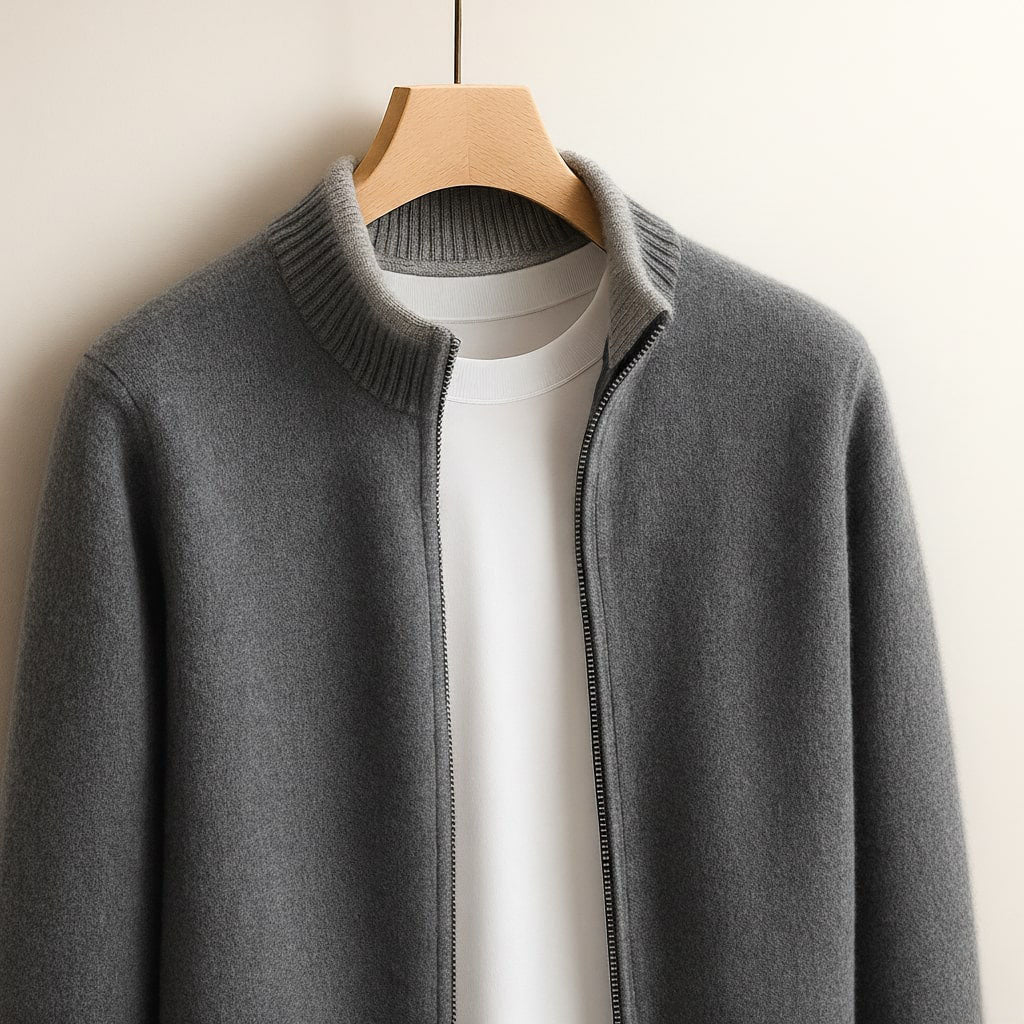 Derrick | ELEGANT WOOL ZIP JACKET