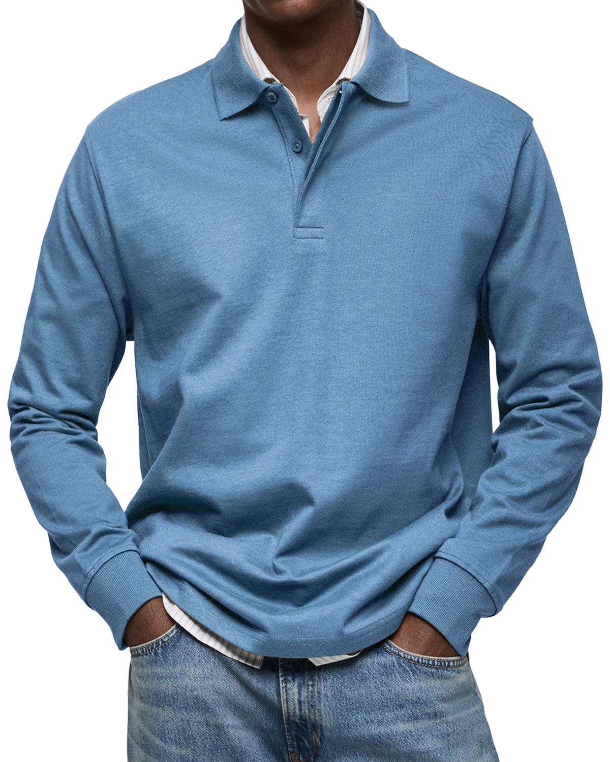 Bronson | LUXE LONG-SLEEVED POLO SHIRT