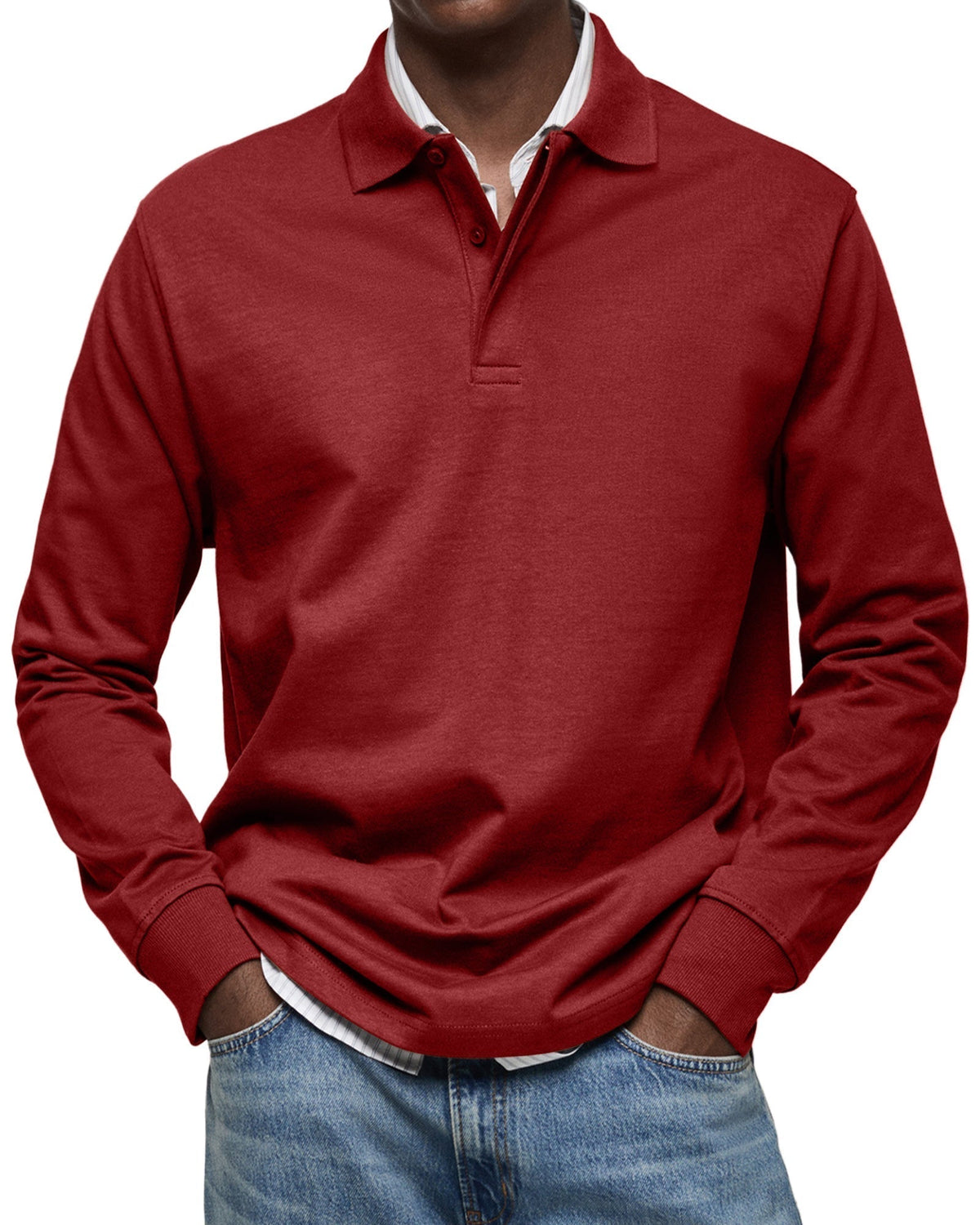 Bronson | LUXE LONG-SLEEVED POLO SHIRT