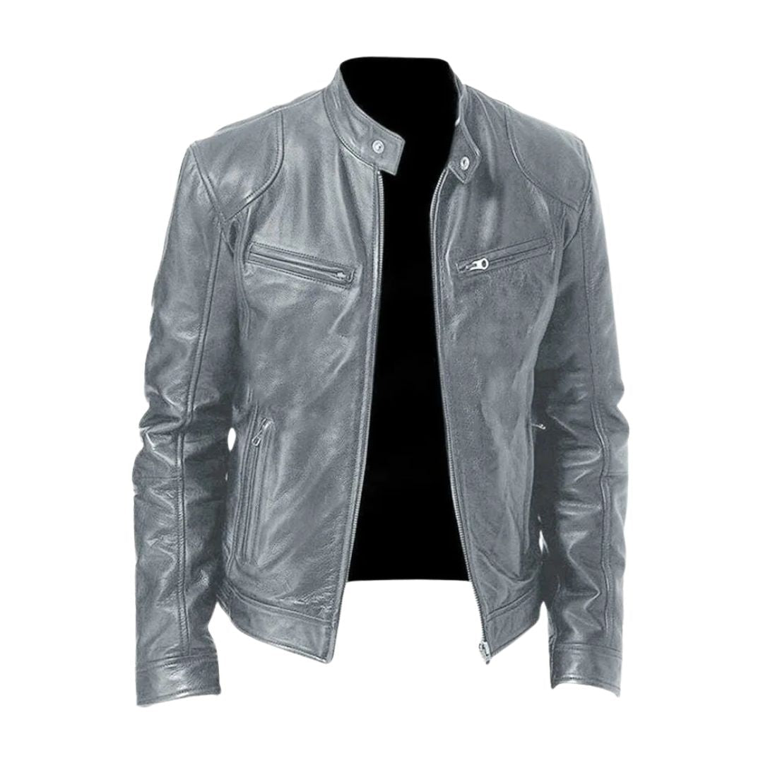 Darevo | Casual Leather Jacket