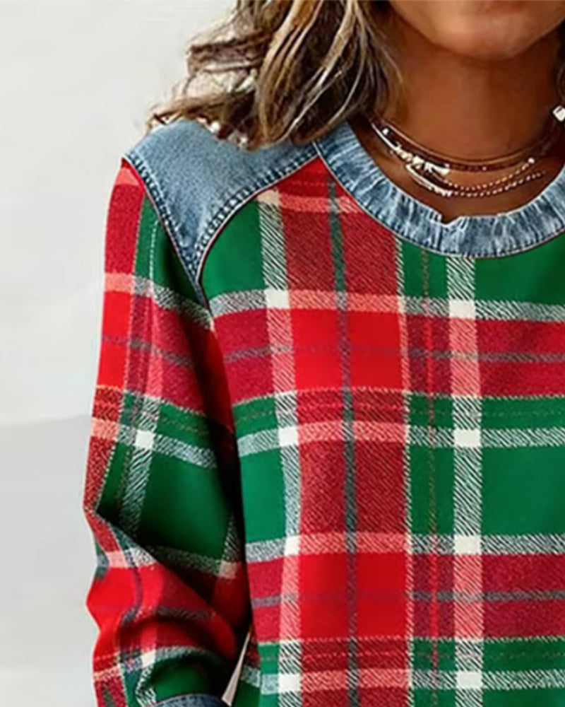 Avery | Bold Patchwork Sweatshirt
