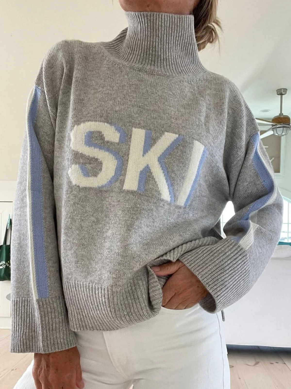 Emily | Cashmere Turtleneck Ski Sweater