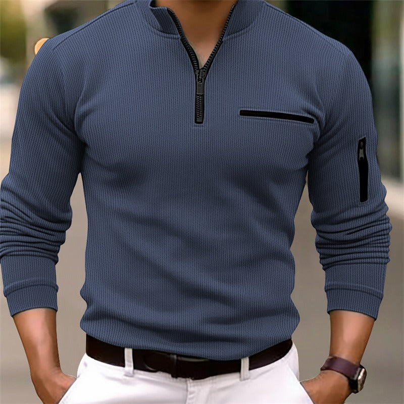 Troy | Long Sleeve Shirt with Zipper