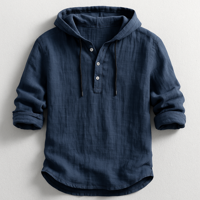 Harrison | Elegant Long Sleeve Hoodie Shirt