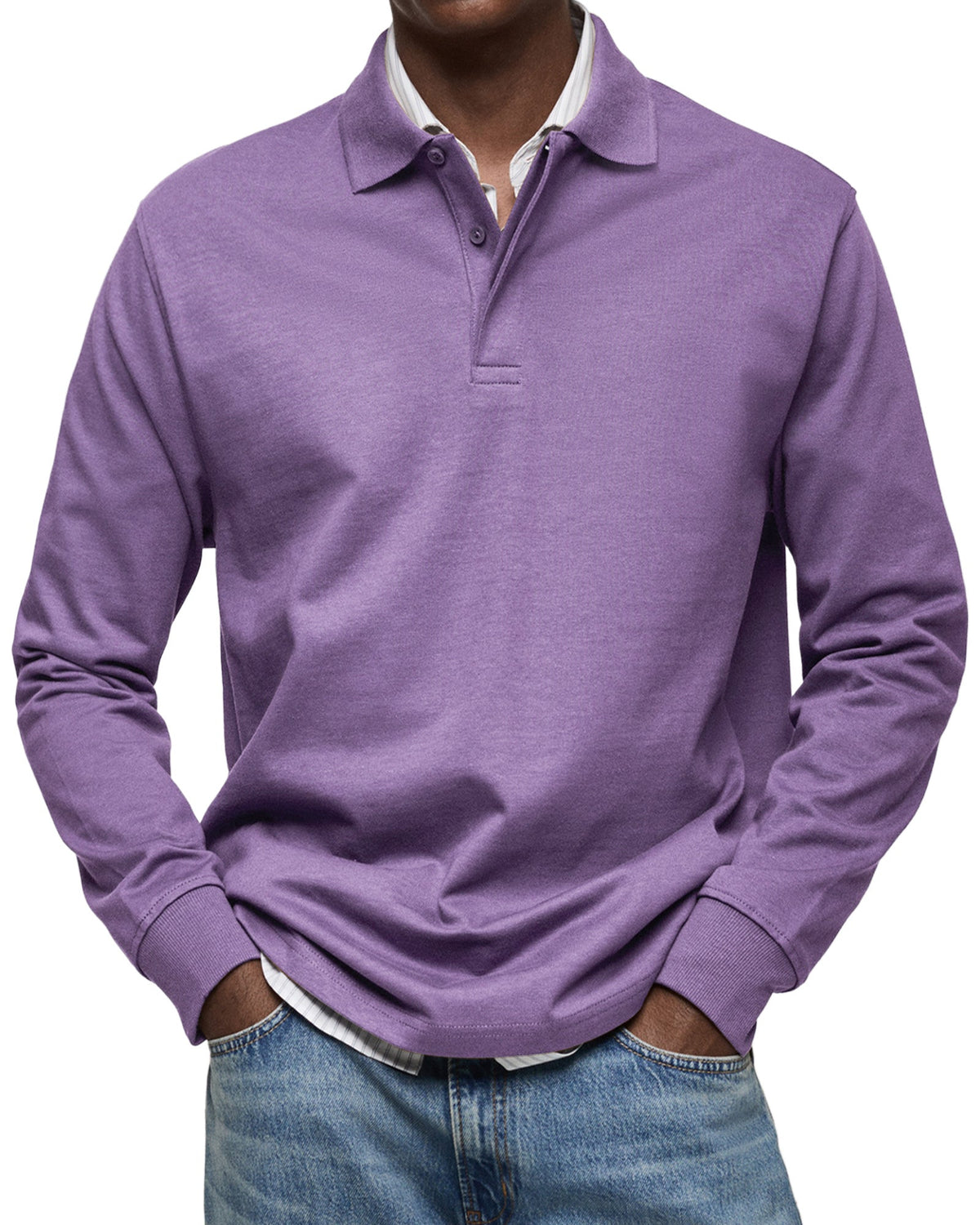 Bronson | LUXE LONG-SLEEVED POLO SHIRT