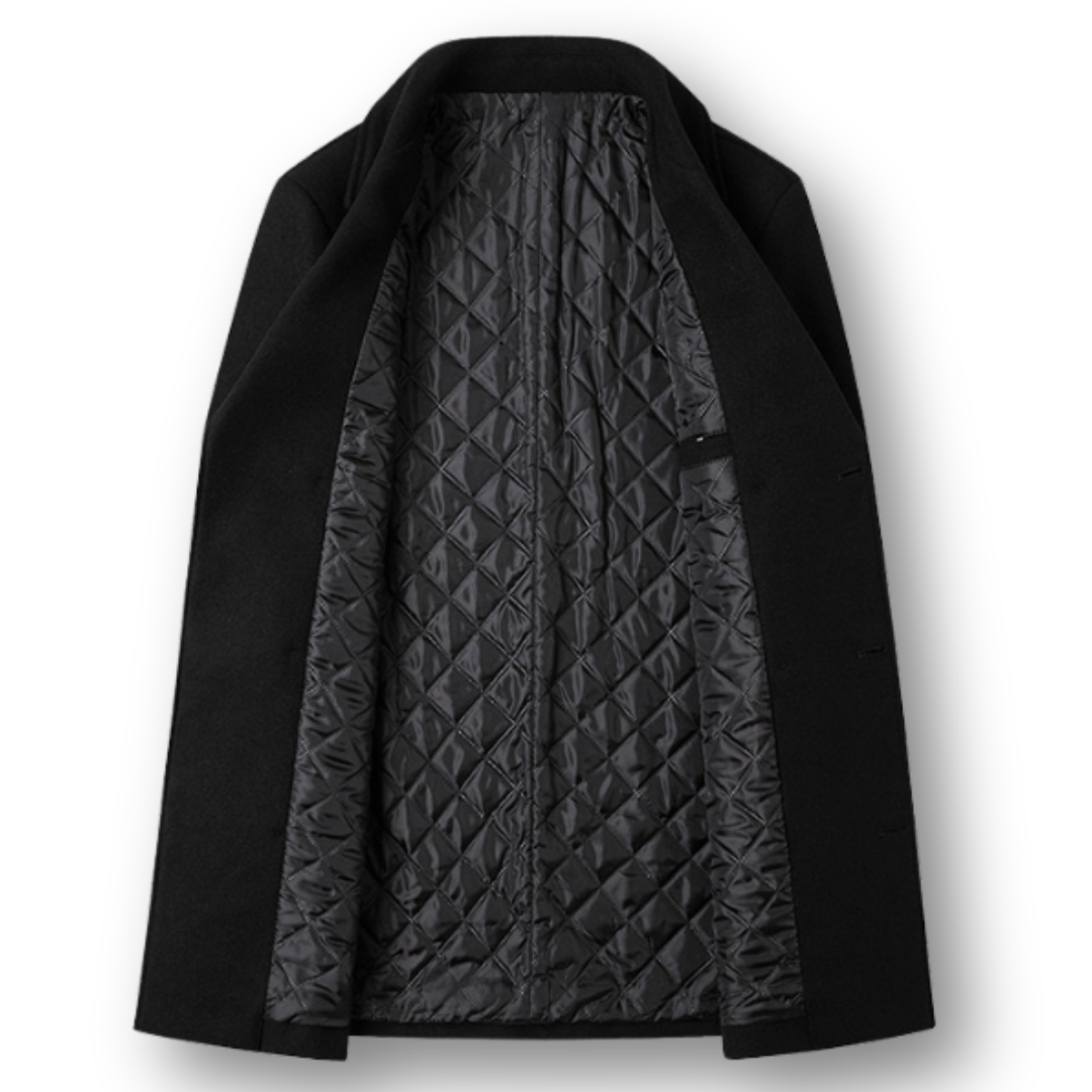 Benjamin | Elegant Double-Breasted Coat in Premium Wool