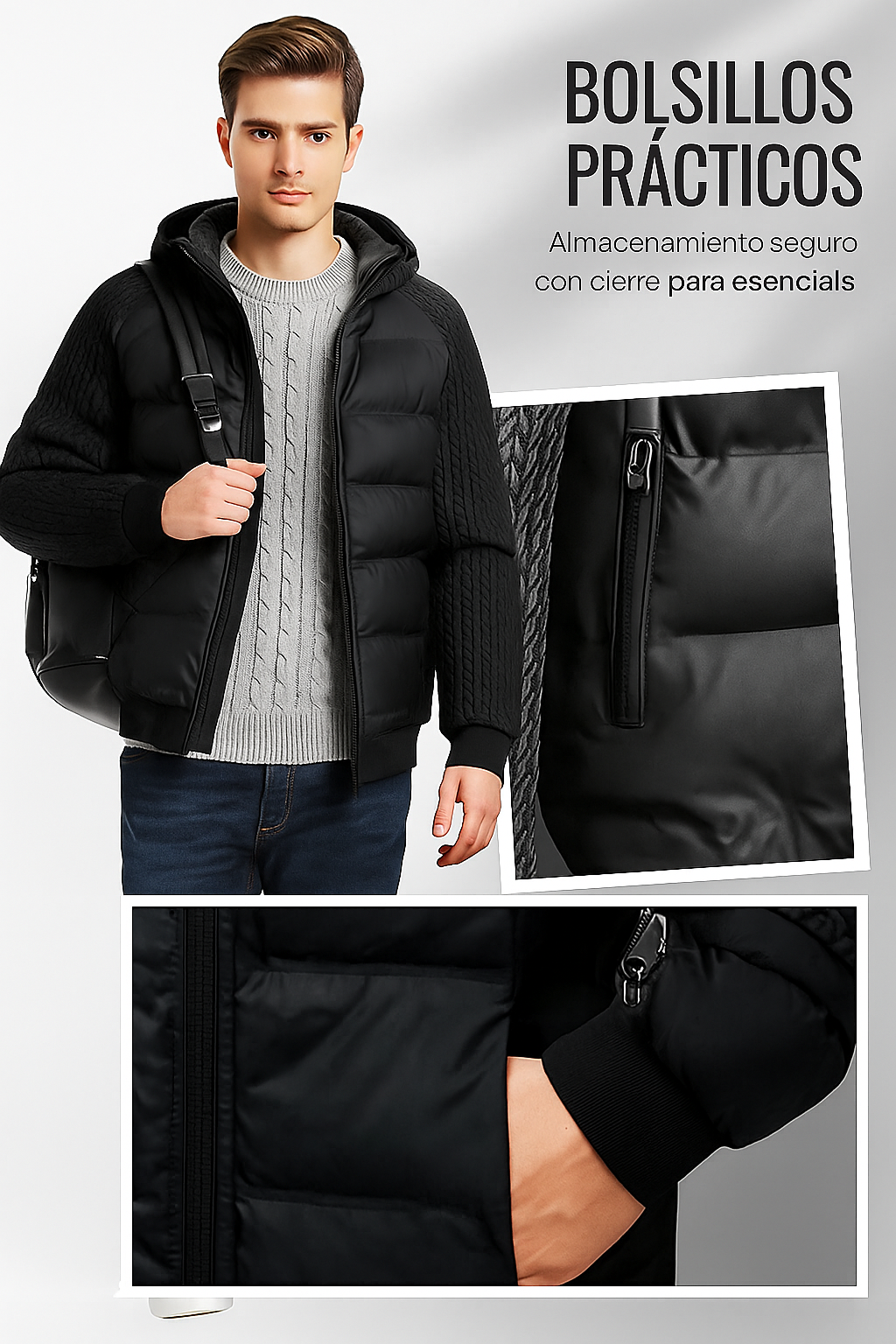 Alexander | Thermal Hooded Jacket | Padded and Windproof
