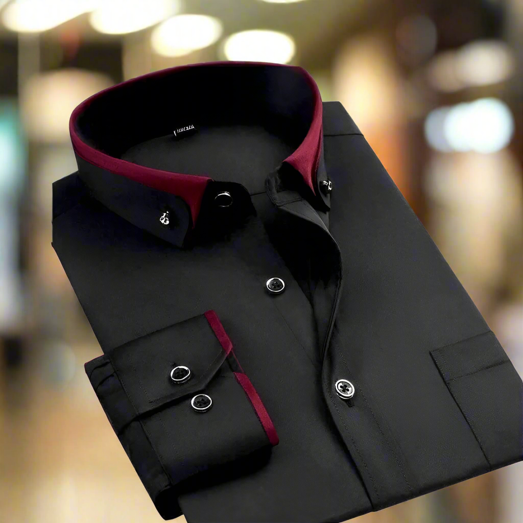 Myles | Classic Cotton Long Sleeve Shirt