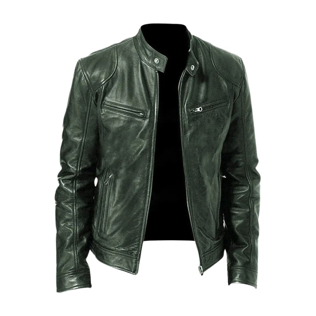 Darevo | Casual Leather Jacket