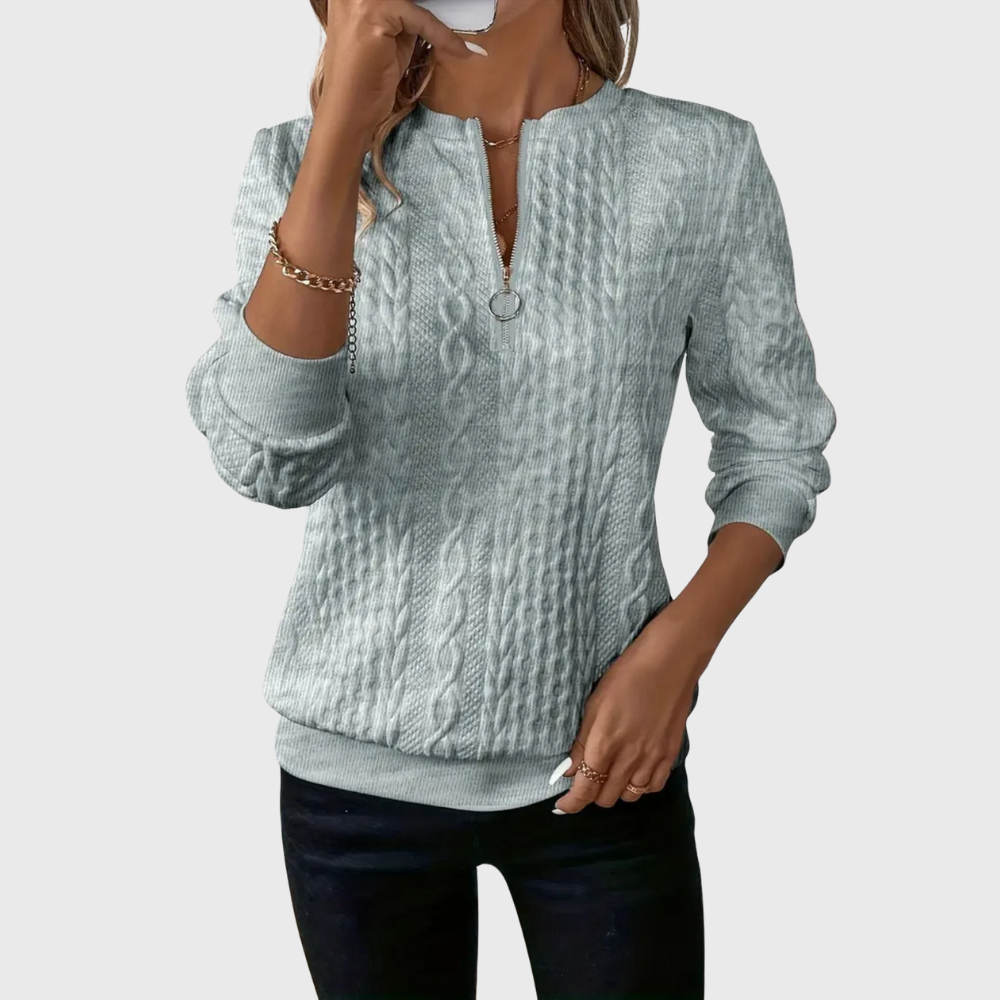 Briar | Knitted sweater with zipper