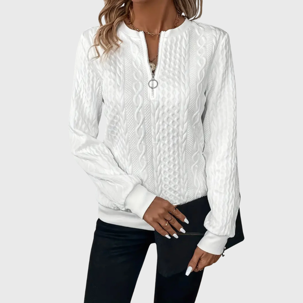 Briar | Knitted sweater with zipper