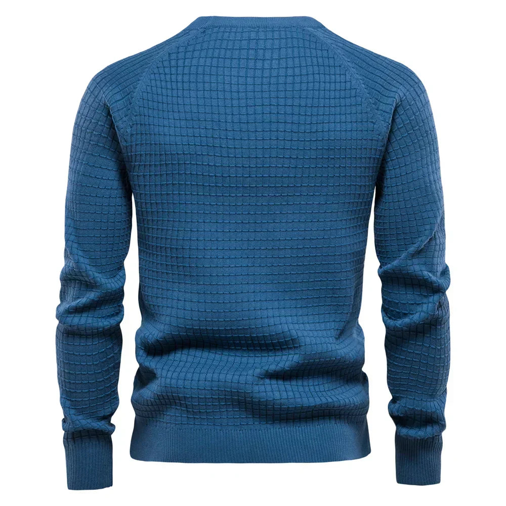 Zayne | Men's Sweater with Diamond Pattern